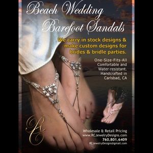 Beach Wedding Barefoot Sandals